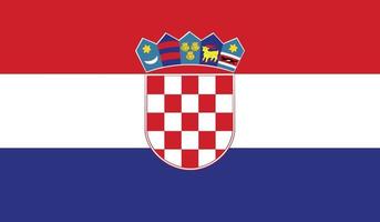 ilustración vectorial de la bandera de croacia. vector