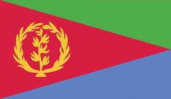 vector illustration of Eritrea flag.