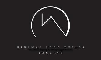 IA or AI Minimal Logo design Vector