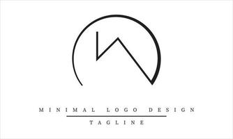 IA or AI Minimal Logo design Vector