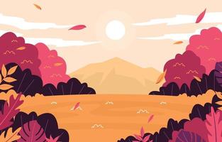 Fallen Leaf Fall Autumn Mountain Nature View vector