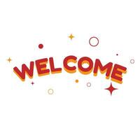 welcome sign vector illustration for banner of poster