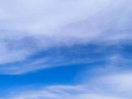 Soft white clouds and blue sky,beautiful nature scene. photo