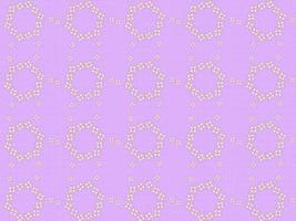 seamless pattern circle garland yellow purple background photo