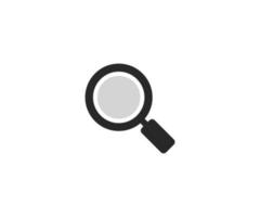 Simple search vector icon on white background