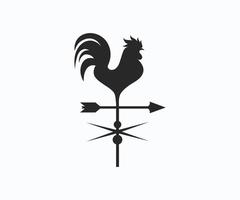 gallo con icono de vector de flecha