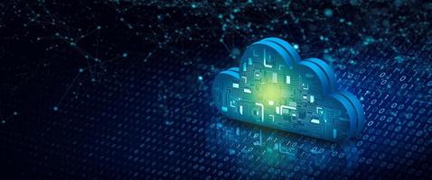 Cloud computing technology internet storage network. photo