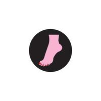 foot icon  vector illustration template design