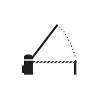 barrier car icon vector