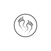 Feet icon  vector illustration template design