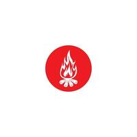 Bonfire Icon  vector illustration template design