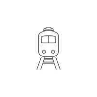 diseño de plantilla de ilustración de vector de icono de tren