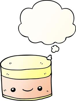 Layer 174 and thought bubble in smooth gradient style vector