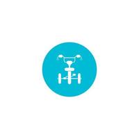 Tricycle icon  vector illustration template design