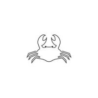 Crab icon vector illustration template design