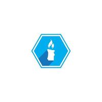 candle icon  vector illustration template design