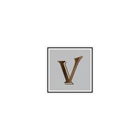 Letter V logo vector