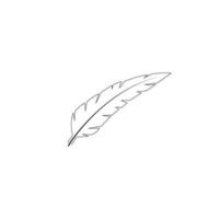 Feather icon  vector illustration template design