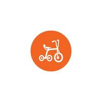 Tricycle icon  vector illustration template design