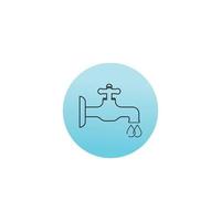 Faucet icon.  vector illustration template design