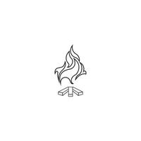 bonfire  icon vector