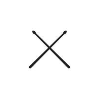 Drum sticks icon vector