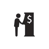 ATM icon vector illustration template design