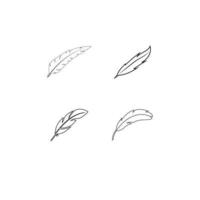 Feather icon  vector illustration template design