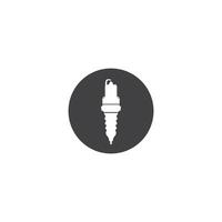 spark plug icon vector