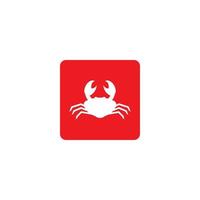 Crab icon vector illustration template design