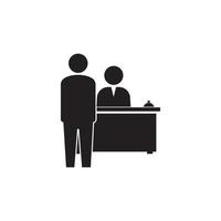 Reception icon  vector illustration template design