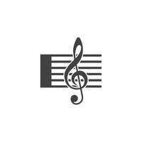 music logo  vector illustration template design