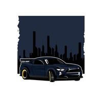 racer on the city vector