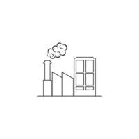 Factory icon vector illustration template design