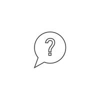 question mark icon vector