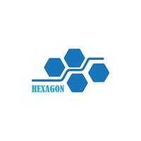 diseño de plantilla de ilustración de vector de icono hexagonal