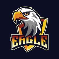 Eagle mascot logo good use for symbol identity emblem badge and more vector