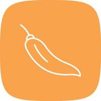 Chilli Line Round Corner vector