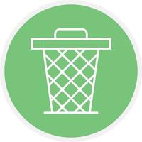 Paper Bin Line Circle vector