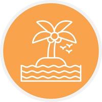 Island Line Circle vector