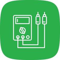 Voltmeter Line Round Corner vector