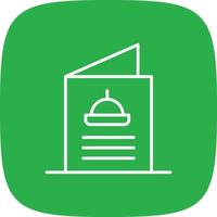 Food Menu Line Round Corner vector