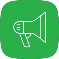 Megaphone Line Round Corner vector