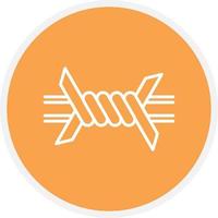Barbed Wire Line Circle vector