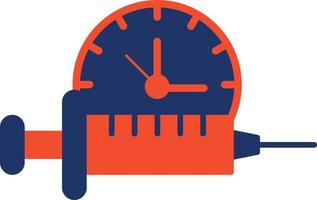Vaccine Time Color Icon vector