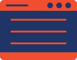 Browser  Color Icon vector