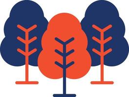 Trees Color Icon vector