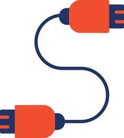 Usb Cable Color Icon vector