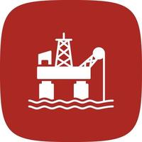 Oil Platform Color Icon vector