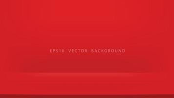 Empty red stage vector background